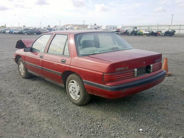 1G1LT5344PY137219 - 1993 CHEVROLET CORSICA LT BURGUNDY photo 3