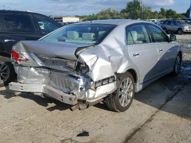 4T1BK3DB9BU439432 - 2011 TOYOTA AVALON BAS SILVER photo 4