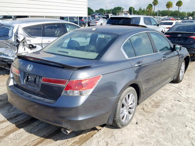 1HGCP2F87BA074564 - 2011 HONDA ACCORD EXL CHARCOAL photo 4