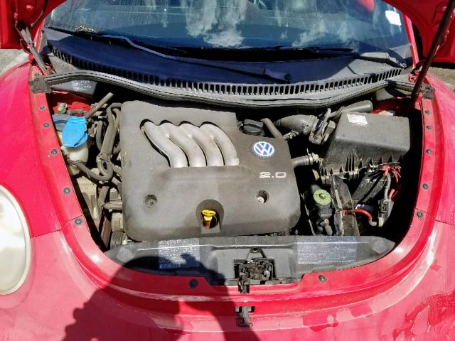 3VWCC21C3XM401846 - 1999 VOLKSWAGEN NEW BEETLE წითელი ფოტო 7