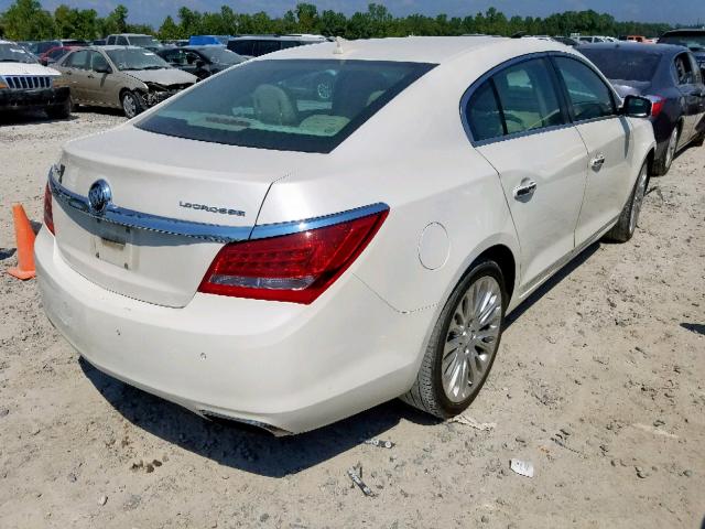 1G4GF5G34EF272609 - 2014 BUICK LACROSSE T WHITE photo 4