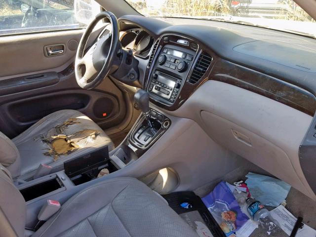 JTEHF21A420073486 - 2002 TOYOTA HIGHLANDER WHITE photo 5