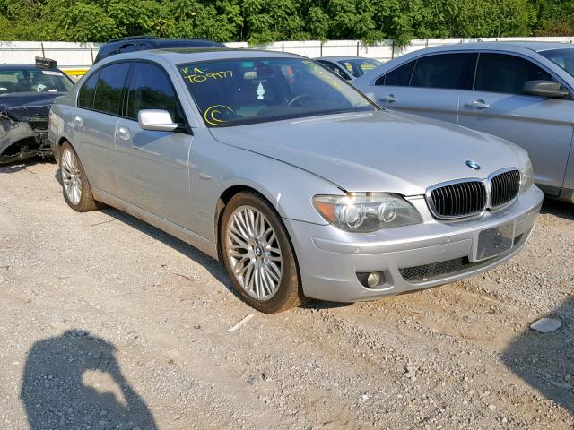 WBAHL83537DT09977 - 2007 BMW 750I SILVER photo 1