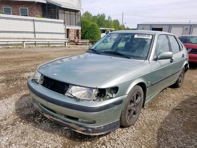 YS3DF58K912024007 - 2001 SAAB 9-3 SE GREEN photo 2