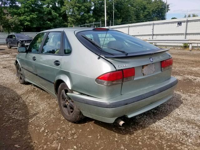 YS3DF58K912024007 - 2001 SAAB 9-3 SE GREEN photo 3