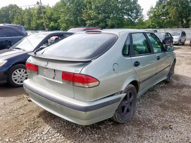 YS3DF58K912024007 - 2001 SAAB 9-3 SE GREEN photo 4