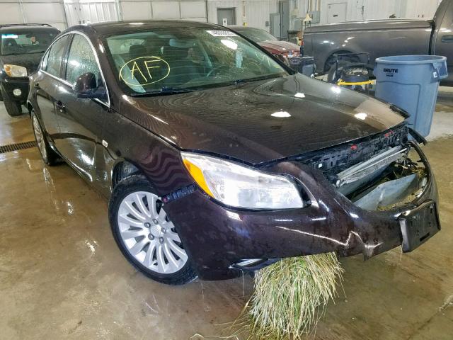 W04GR5EC6B1063664 - 2011 BUICK REGAL CXL BROWN photo 1