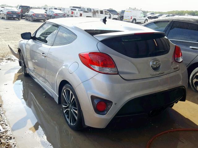 KMHTC6AE5GU294642 - 2016 HYUNDAI VELOSTER T SILVER photo 3