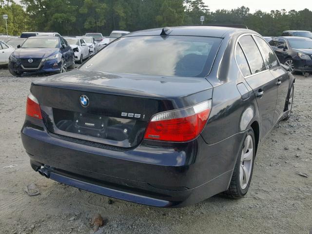 WBANE53506CK90661 - 2006 BMW 525 I BLACK photo 4