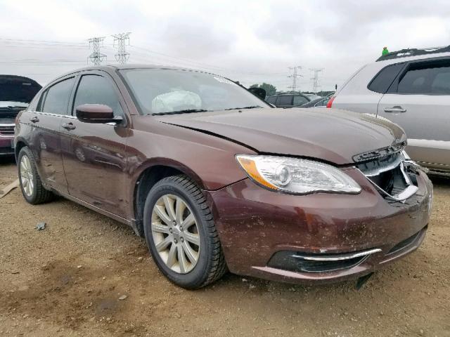 1C3CCBBB4DN593860 - 2013 CHRYSLER 200 PURPLE photo 1