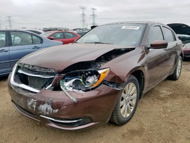 1C3CCBBB4DN593860 - 2013 CHRYSLER 200 PURPLE photo 2