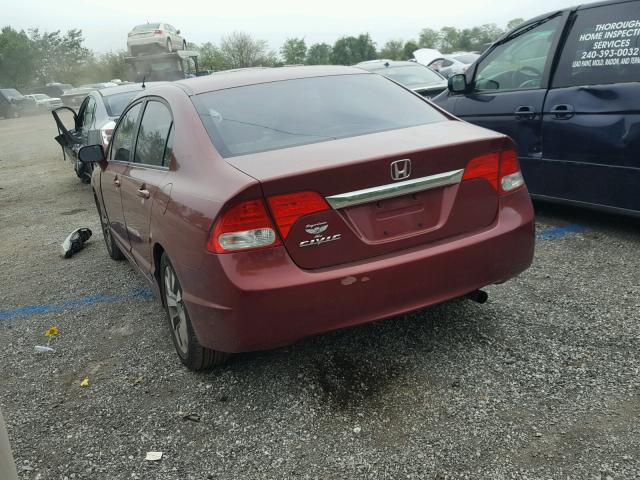 19XFA1F95BE029233 - 2011 HONDA CIVIC EXL RED photo 3