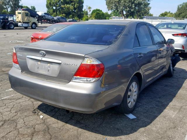 4T1BE30K25U639764 - 2005 TOYOTA CAMRY LE GRAY photo 4