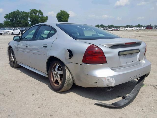 2G2WS522X41214282 - 2004 PONTIAC GRAND PRIX SILVER photo 3