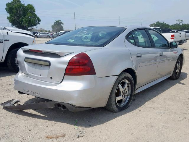 2G2WS522X41214282 - 2004 PONTIAC GRAND PRIX SILVER photo 4