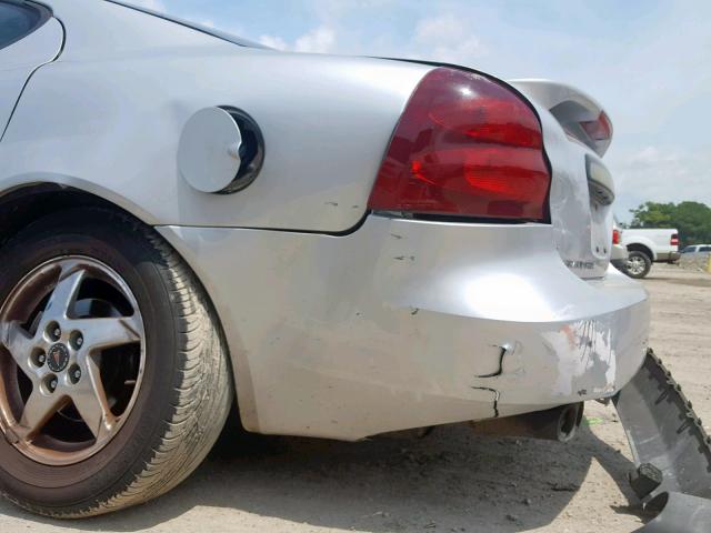 2G2WS522X41214282 - 2004 PONTIAC GRAND PRIX SILVER photo 9
