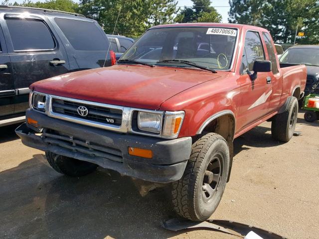 JT4VN13D9P5118072 - 1993 TOYOTA PICKUP 1/2 RED photo 2