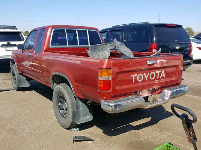 JT4VN13D9P5118072 - 1993 TOYOTA PICKUP 1/2 RED photo 3
