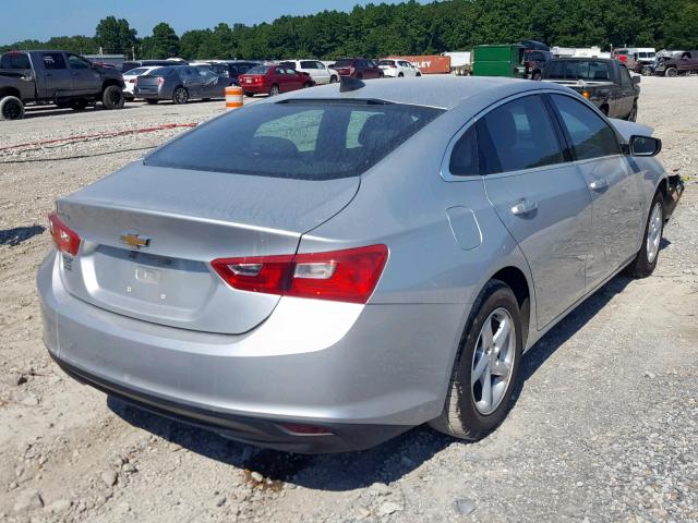 1G1ZB5ST6HF219715 - 2017 CHEVROLET MALIBU LS SILVER photo 4