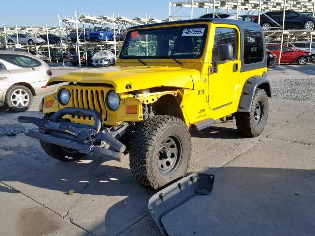 1J4FA39S45P381793 - 2005 JEEP WRANGLER X YELLOW photo 2