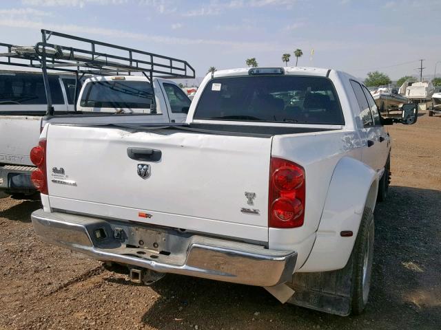 3D7ML49A47G837793 - 2007 RAM 3500 WHITE photo 4