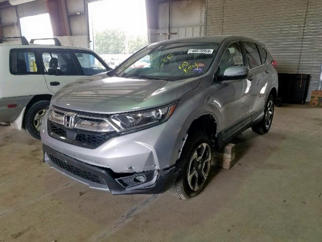 7FARW2H85JE075750 - 2018 HONDA CR-V EXL SILVER photo 2