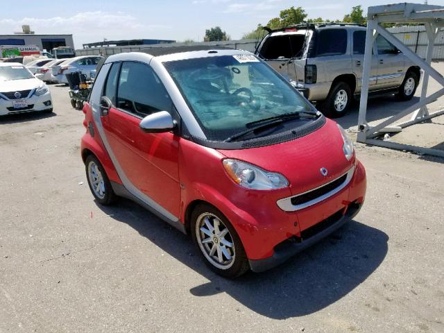 WMEEK31XX9K254444 - 2009 SMART FORTWO PAS 红色 照片 1