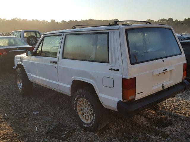 1J4FJ27L7LL210496 - 1990 JEEP CHEROKEE WHITE photo 3