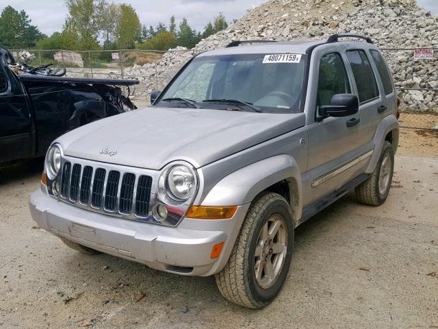 1J4GL58K85W650461 - 2005 JEEP LIBERTY LI SILVER photo 2