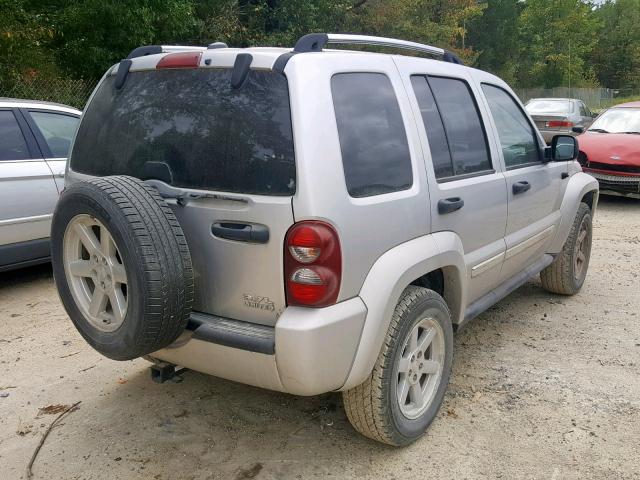 1J4GL58K85W650461 - 2005 JEEP LIBERTY LI SILVER photo 4