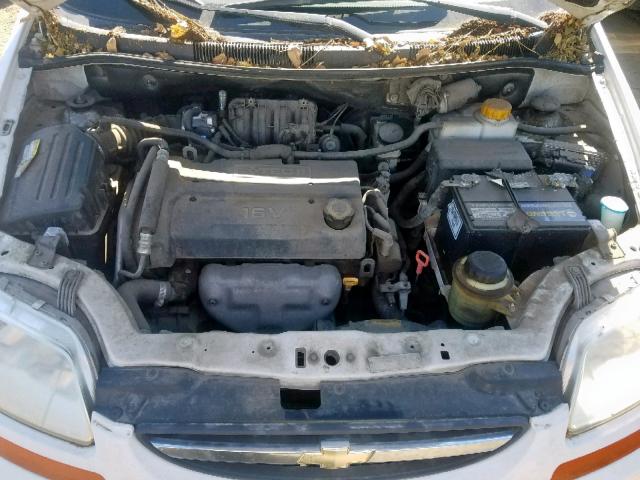 KL1TD66657B787176 - 2007 CHEVROLET AVEO BASE 白色 照片 7