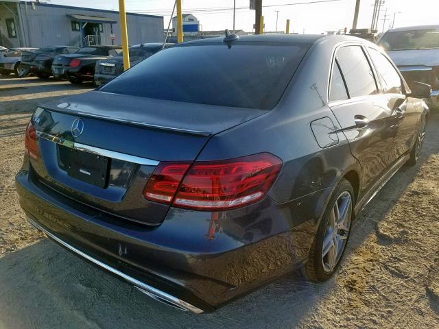 WDDHF5KB7GB224691 - 2016 MERCEDES-BENZ E 350 GRAY photo 4