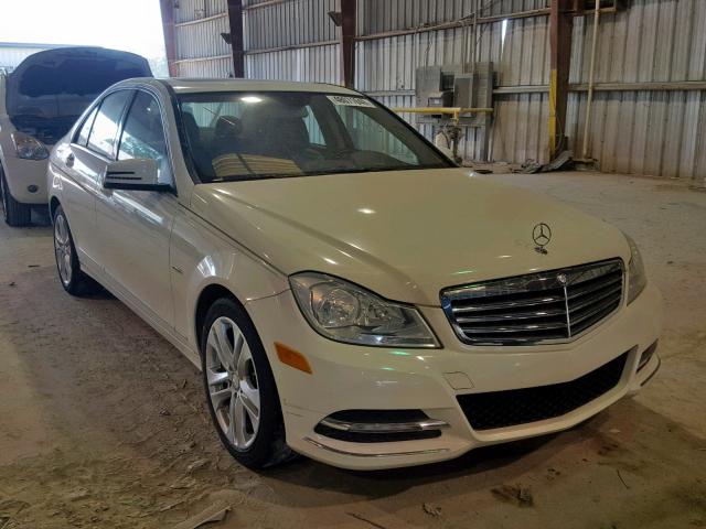 WDDGF4HB9CR197265 - 2012 MERCEDES-BENZ C 250 WHITE photo 1