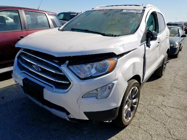 MAJ6S3KL6KC253540 - 2019 FORD ECOSPORT T WHITE photo 2