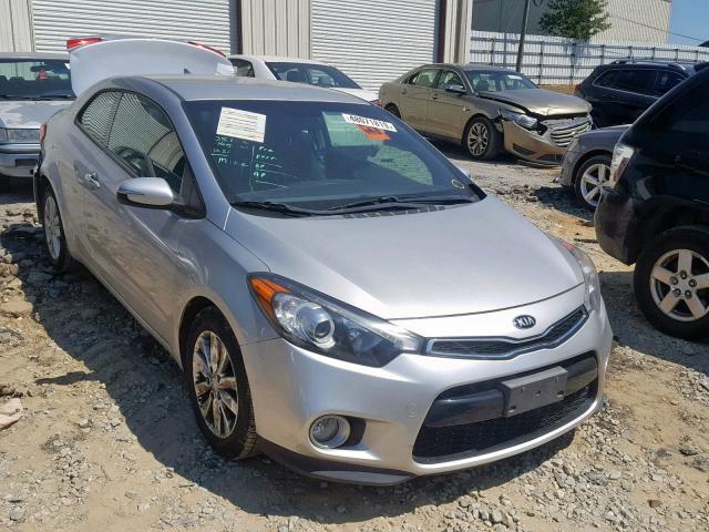 KNAFX6A86E5237628 - 2014 KIA FORTE EX SILVER photo 1