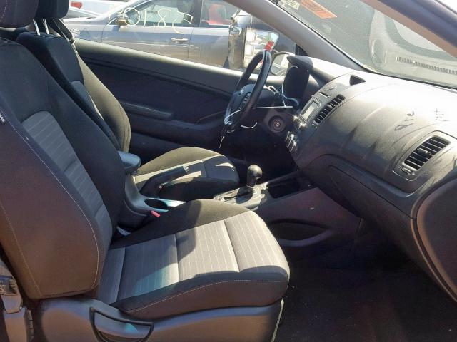 KNAFX6A86E5237628 - 2014 KIA FORTE EX SILVER photo 5