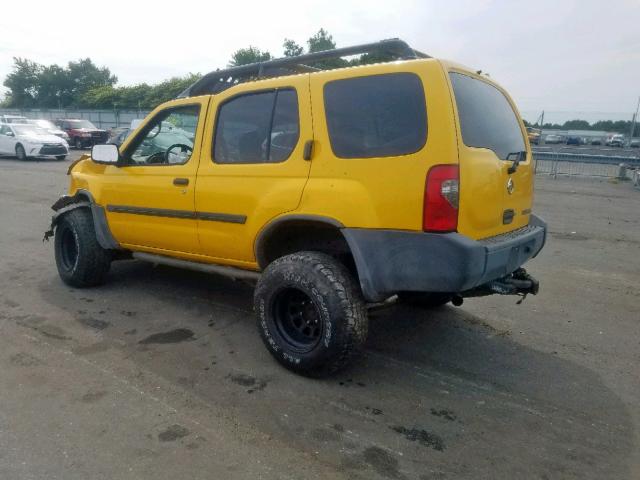 5N1ED28Y62C588385 - 2002 NISSAN XTERRA XE YELLOW photo 3