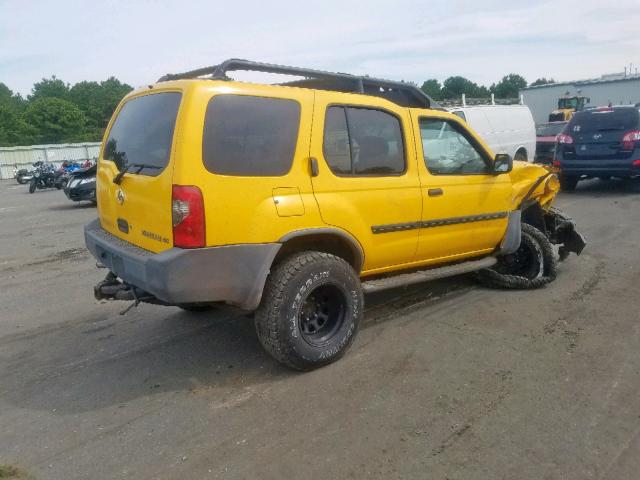 5N1ED28Y62C588385 - 2002 NISSAN XTERRA XE YELLOW photo 4