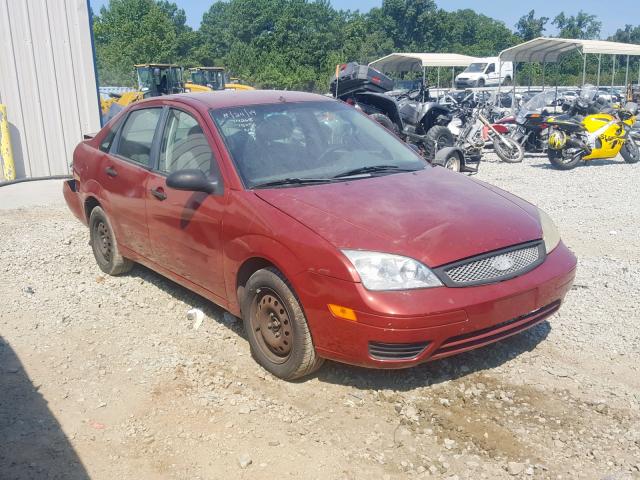 1FAFP34N75W227595 - 2005 FORD FOCUS ZX4 RED photo 1