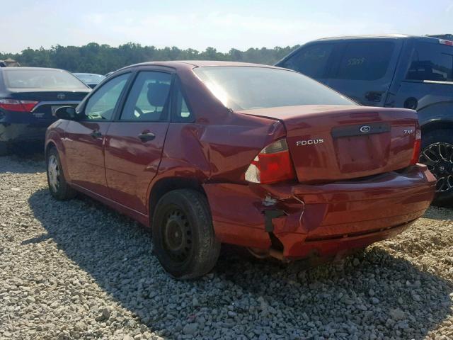 1FAFP34N75W227595 - 2005 FORD FOCUS ZX4 RED photo 3