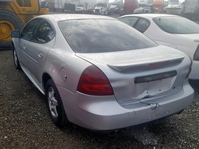 2G2WS522041125336 - 2004 PONTIAC GRAND PRIX SILVER photo 3