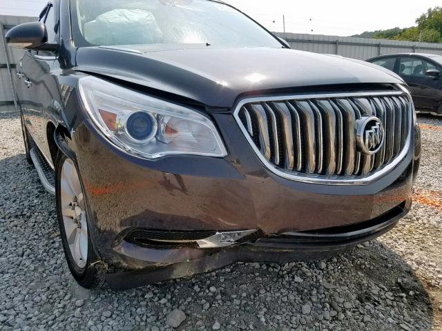 5GAKRCKD6FJ308648 - 2015 BUICK ENCLAVE GRAY photo 9