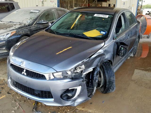 JA32U2FU9HU015053 - 2017 MITSUBISHI LANCER ES SILVER photo 2