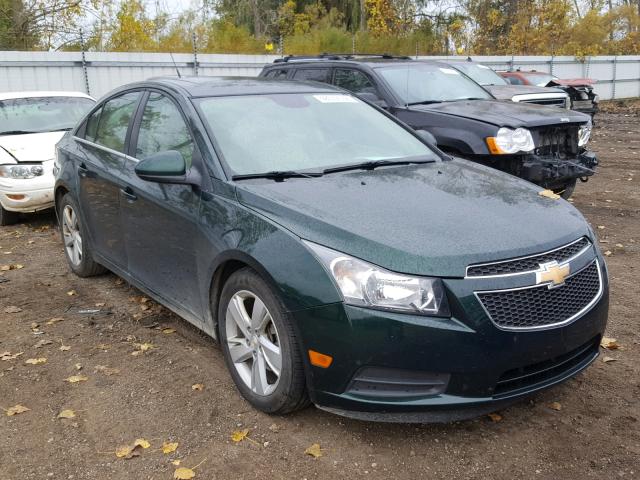 1G1P75SZ4E7254305 - 2014 CHEVROLET CRUZE GREEN photo 1