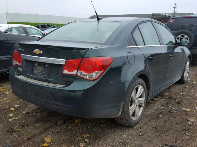 1G1P75SZ4E7254305 - 2014 CHEVROLET CRUZE GREEN photo 4