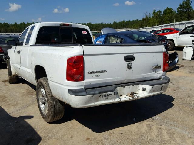 1D7HE32K08S602360 - 2008 DODGE DAKOTA SXT WHITE photo 3