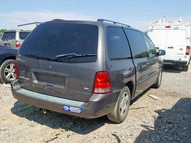 2FMZA51625BA45639 - 2005 FORD FREESTAR S GRAY photo 4