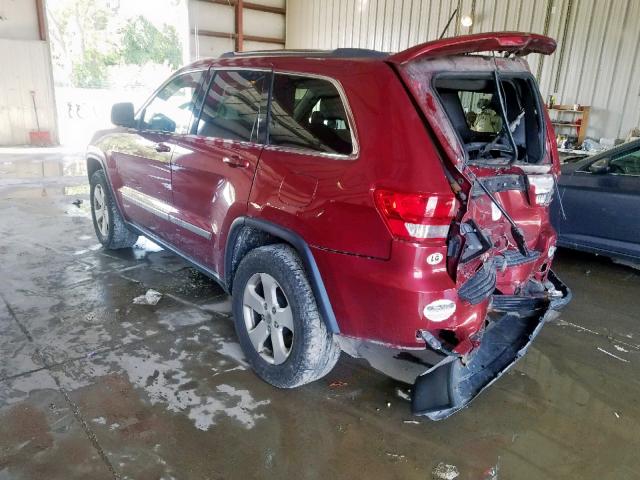 1C4RJFAGXDC640367 - 2013 JEEP GRAND CHER RED photo 3