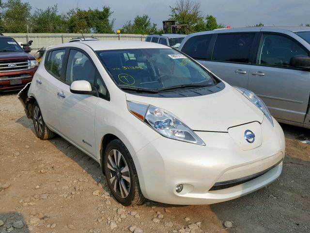 1N4BZ0CPXHC311202 - 2017 NISSAN LEAF S WHITE photo 1