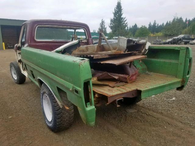 F25YRP90214 - 1972 FORD F-250 GREEN photo 3